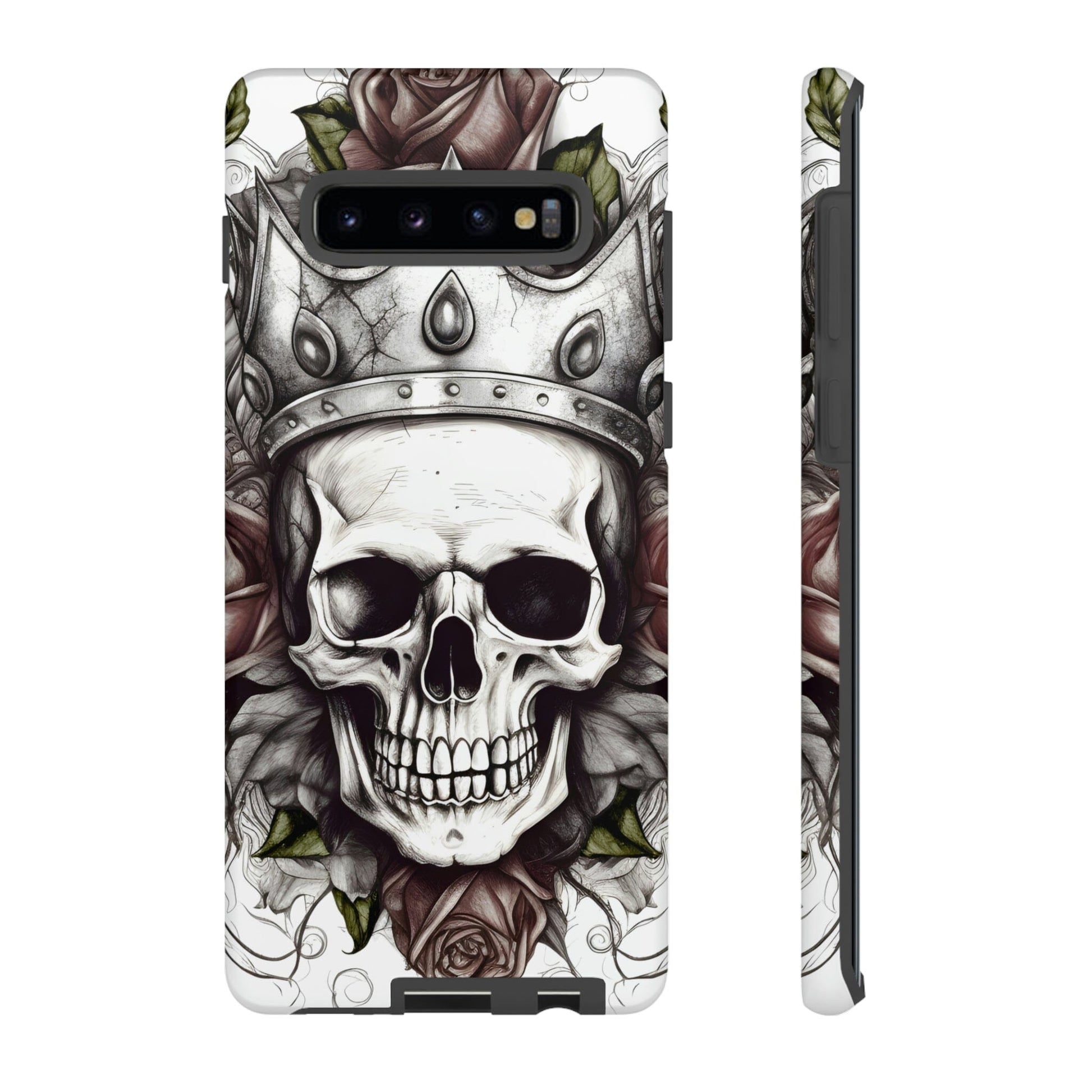 Skull and Roses Tough Case for Samsung Galaxy Phone Case InkedOut Samsung Galaxy S10 Plus Matte 