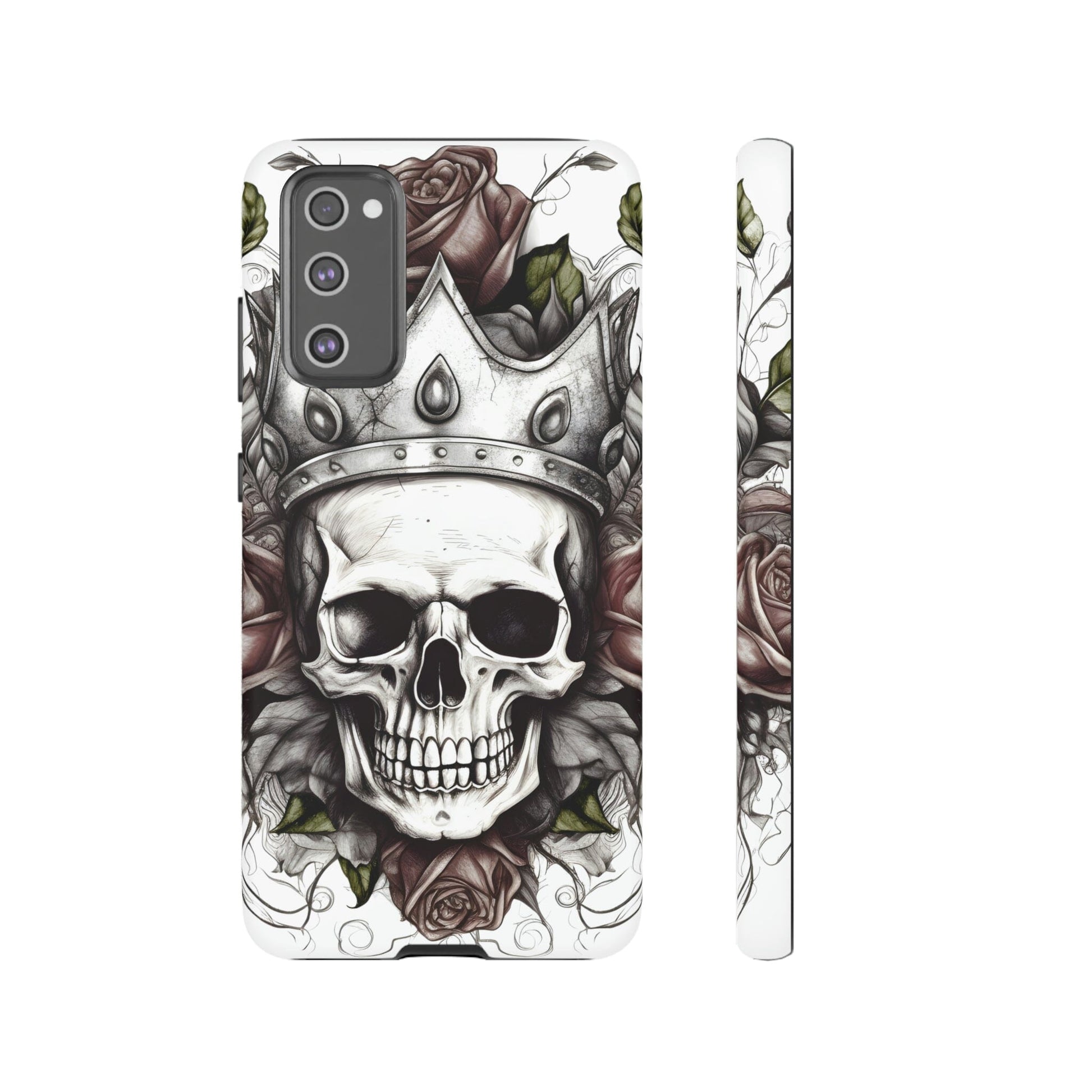 Skull and Roses Tough Case for Samsung Galaxy Phone Case InkedOut Samsung Galaxy S20 FE Matte 