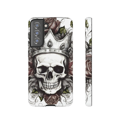 Skull and Roses Tough Case for Samsung Galaxy Phone Case InkedOut Samsung Galaxy S21 FE Glossy 