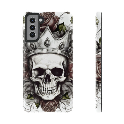 Skull and Roses Tough Case for Samsung Galaxy Phone Case InkedOut Samsung Galaxy S21 Plus Glossy 