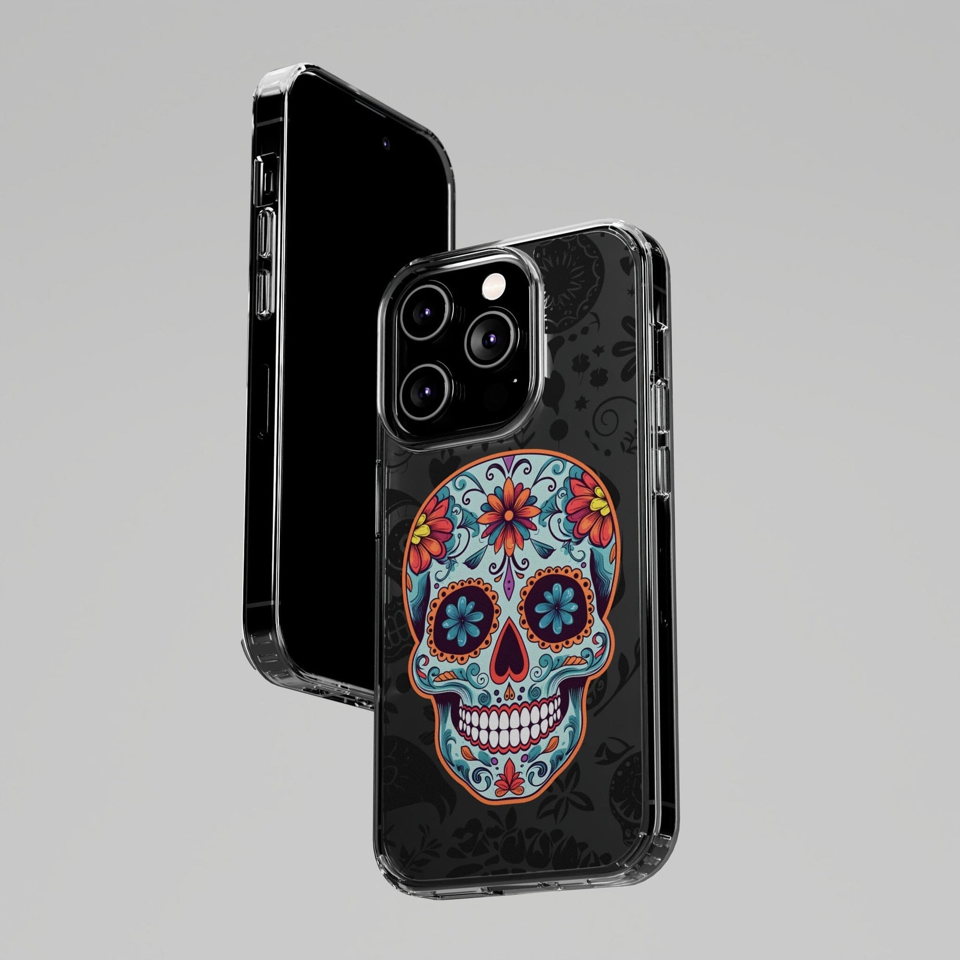 Skullptural Sugar Skull Phone Case - Celebrate Dia de los Muertos! Phone Case InkedOut 