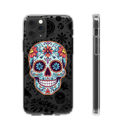 Skullptural Sugar Skull Phone Case - Celebrate Dia de los Muertos! Phone Case InkedOut iPhone 11 Pro Without gift packaging 