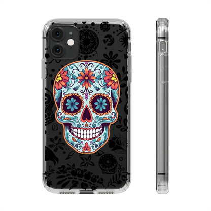 Skullptural Sugar Skull Phone Case - Celebrate Dia de los Muertos! Phone Case InkedOut iPhone 11 Without gift packaging 