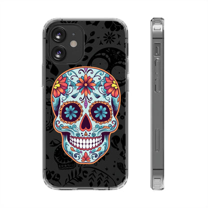 Skullptural Sugar Skull Phone Case - Celebrate Dia de los Muertos! Phone Case InkedOut iPhone 12 Mini Without gift packaging 