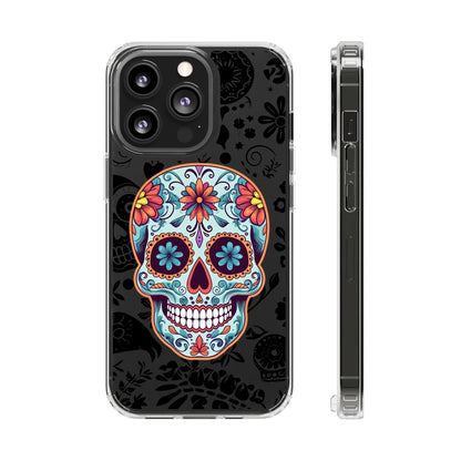 Skullptural Sugar Skull Phone Case - Celebrate Dia de los Muertos! Phone Case InkedOut iPhone 13 Pro Without gift packaging 