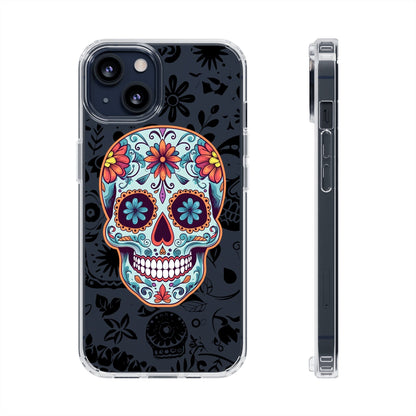 Skullptural Sugar Skull Phone Case - Celebrate Dia de los Muertos! Phone Case InkedOut iPhone 13 Without gift packaging 