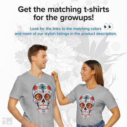 Sugar Skull Baby Onesie™ - Mexican Calavera Kids clothes Printify 