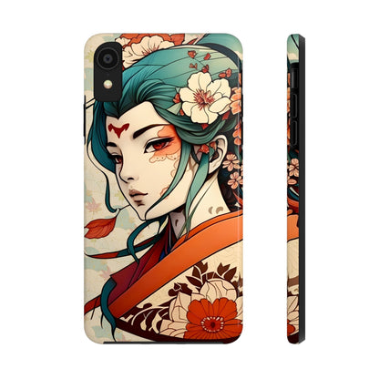 Tattoo-Inspired Anime-Style Japanese Geisha Phone Case Phone Case InkedOut iPhone XR 