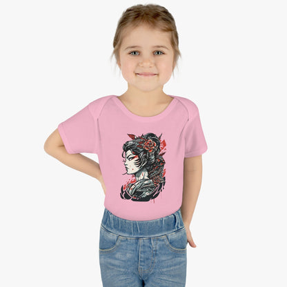 Tattoo Inspired, Japanese Geisha Onesie™- Fierce Design Kids clothes InkedOut 