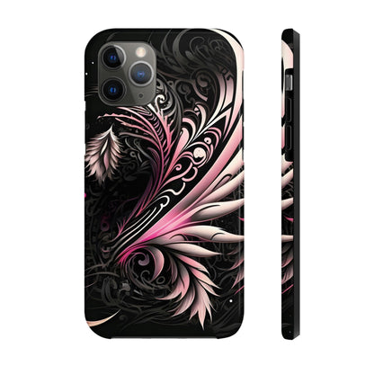 Tattoo Inspired Pink Tribal iPhone Tough Phone Case Phone Case InkedOut iPhone 11 Pro 