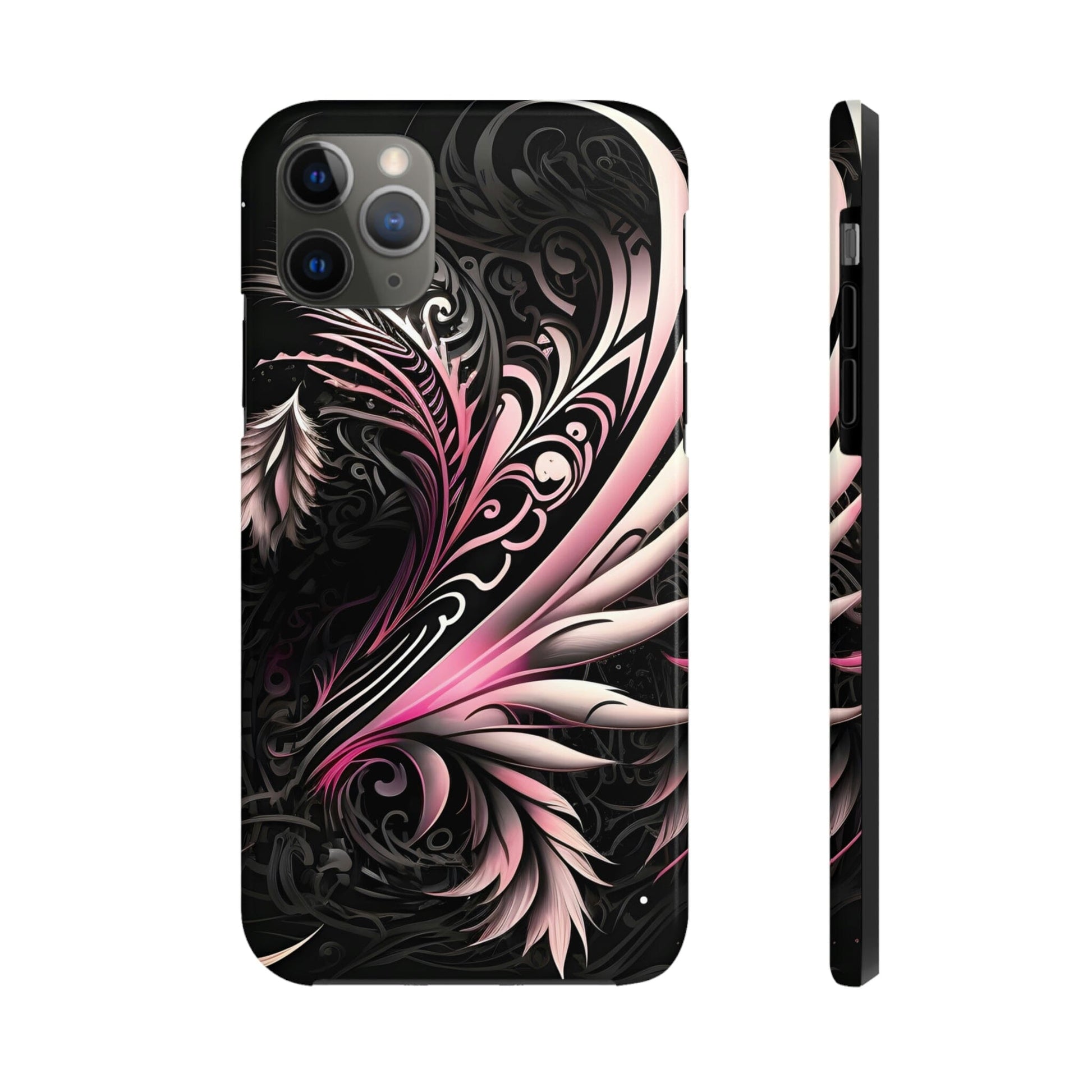 Tattoo Inspired Pink Tribal iPhone Tough Phone Case Phone Case InkedOut iPhone 11 Pro Max 