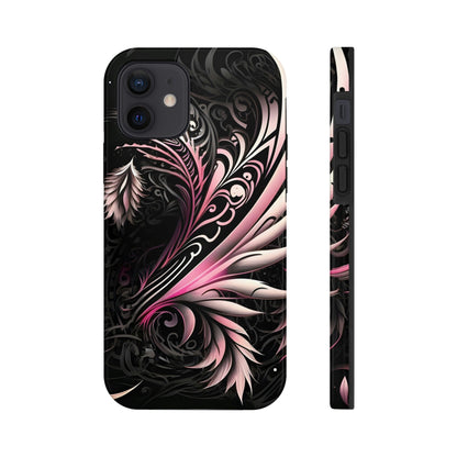 Tattoo Inspired Pink Tribal iPhone Tough Phone Case Phone Case InkedOut iPhone 12 