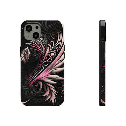 Tattoo Inspired Pink Tribal iPhone Tough Phone Case Phone Case InkedOut iPhone 13 