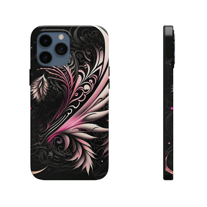 Tattoo Inspired Pink Tribal iPhone Tough Phone Case Phone Case InkedOut iPhone 13 Pro Max 