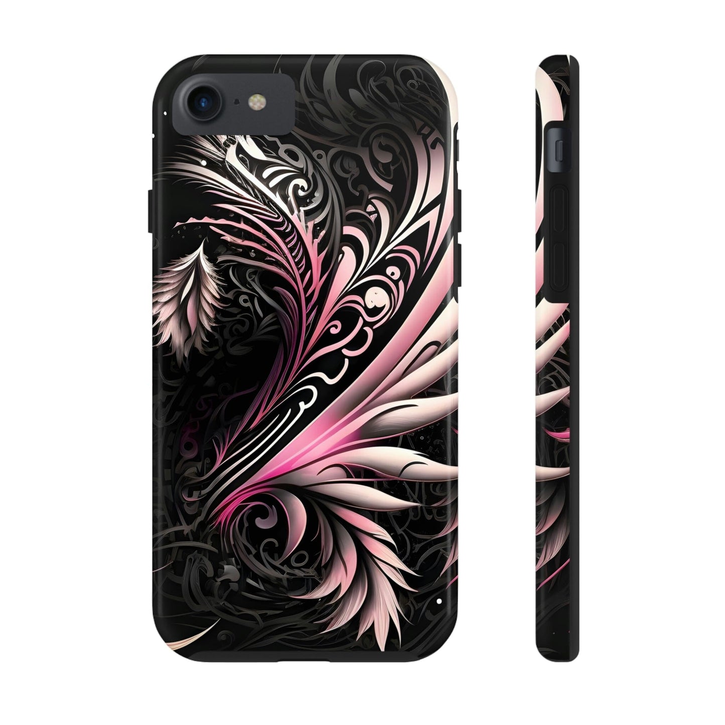 Tattoo Inspired Pink Tribal iPhone Tough Phone Case Phone Case InkedOut iPhone 7, iPhone 8, iPhone SE 