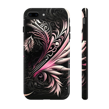 Tattoo Inspired Pink Tribal iPhone Tough Phone Case Phone Case InkedOut iPhone 7 Plus, iPhone 8 Plus 