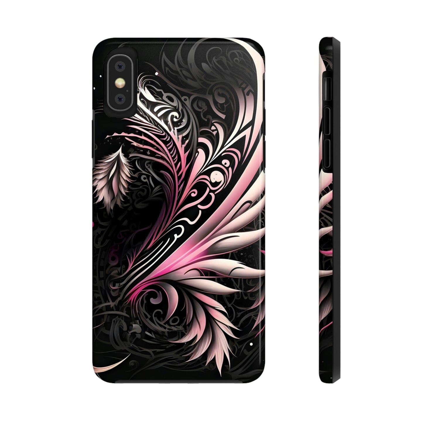 Tattoo Inspired Pink Tribal iPhone Tough Phone Case Phone Case InkedOut iPhone XS 