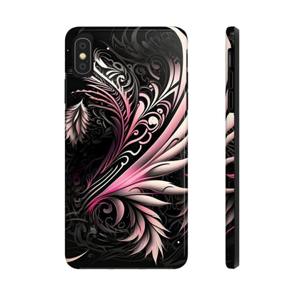 Tattoo Inspired Pink Tribal iPhone Tough Phone Case Phone Case InkedOut iPhone XS MAX 