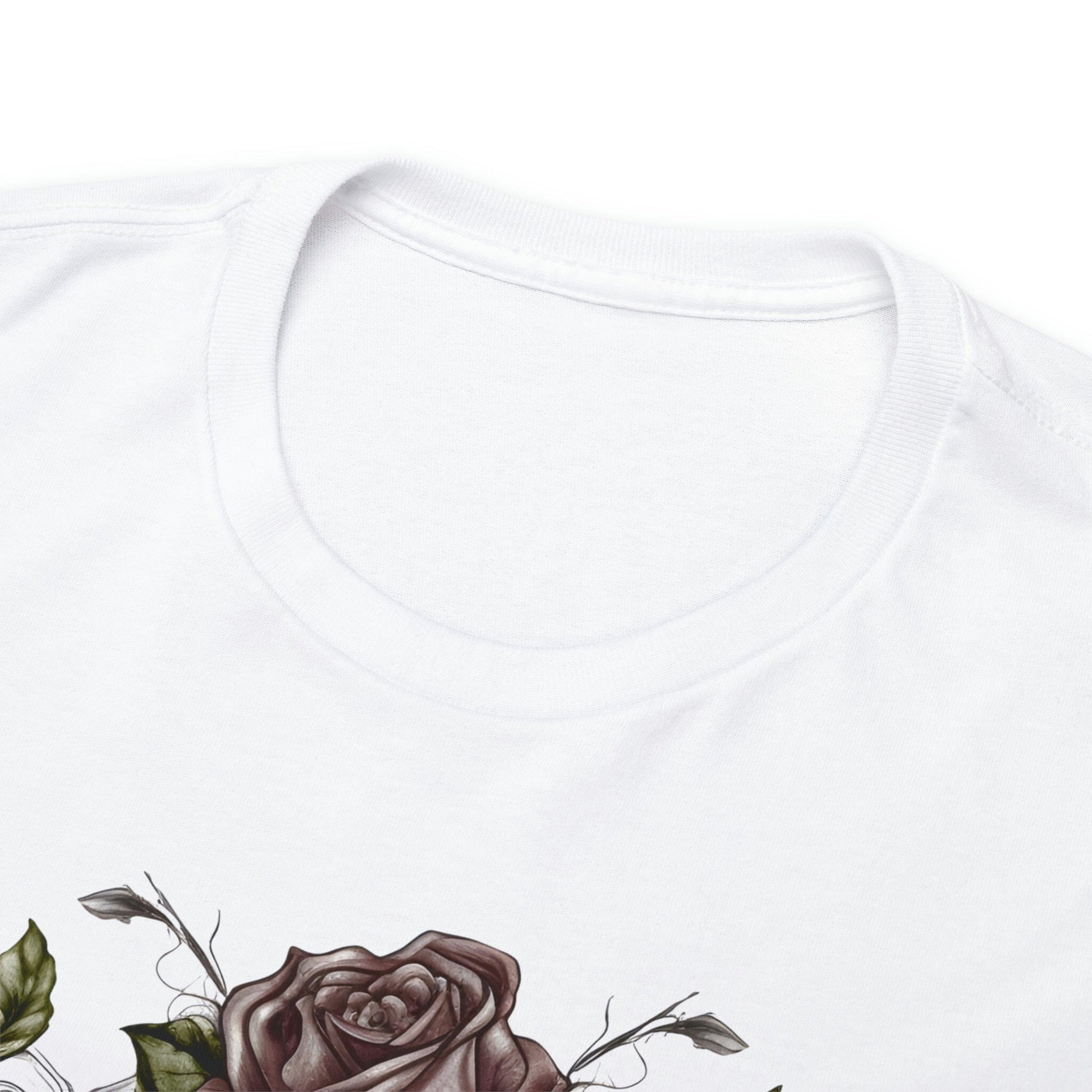 Unisex Classic Skull and Roses Tattoo Design T-shirt T-Shirt Printify 