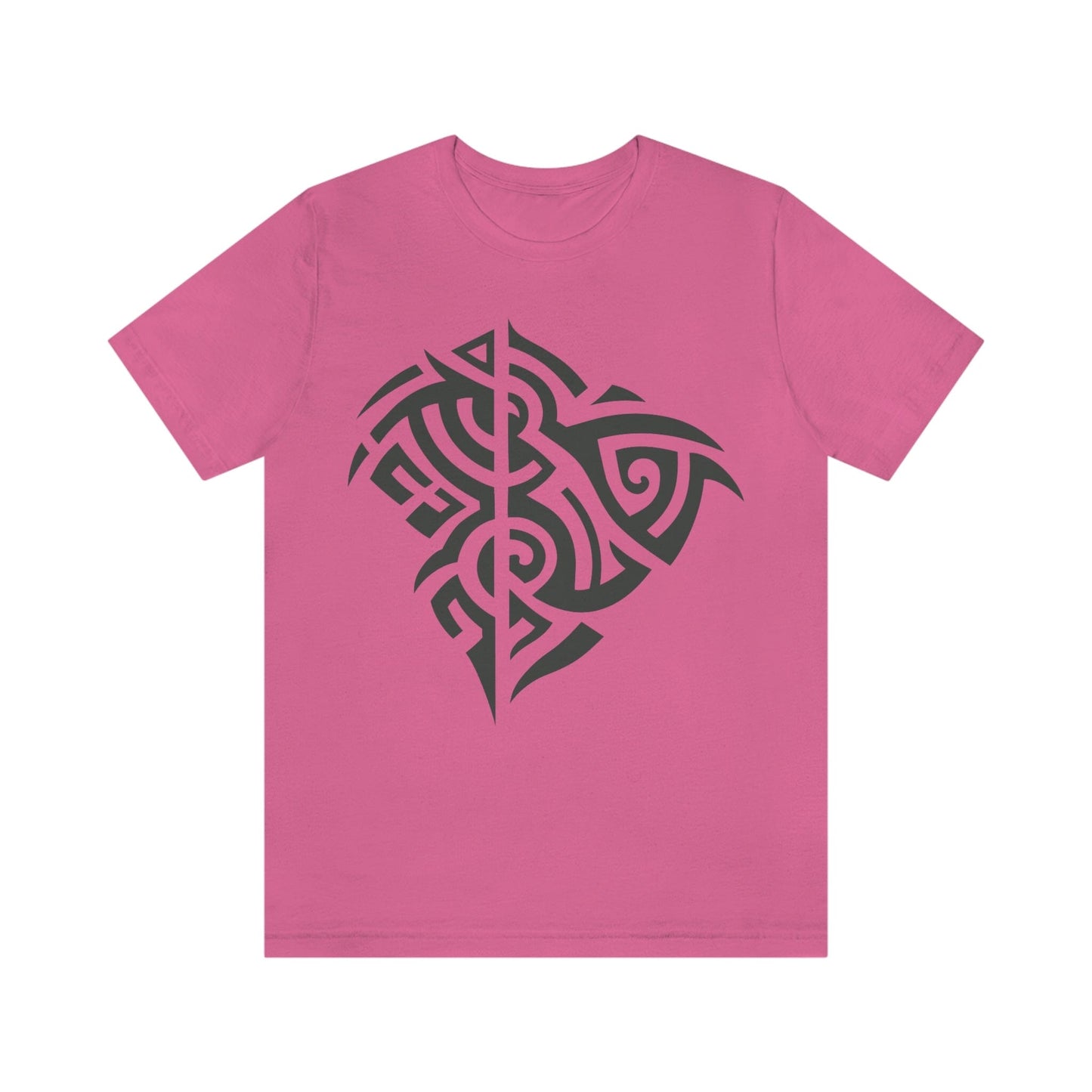 Unisex Gunmetal Tribal Manta T-shirt- Tattoo Inspired Clothing T-Shirt Printify Charity Pink S 