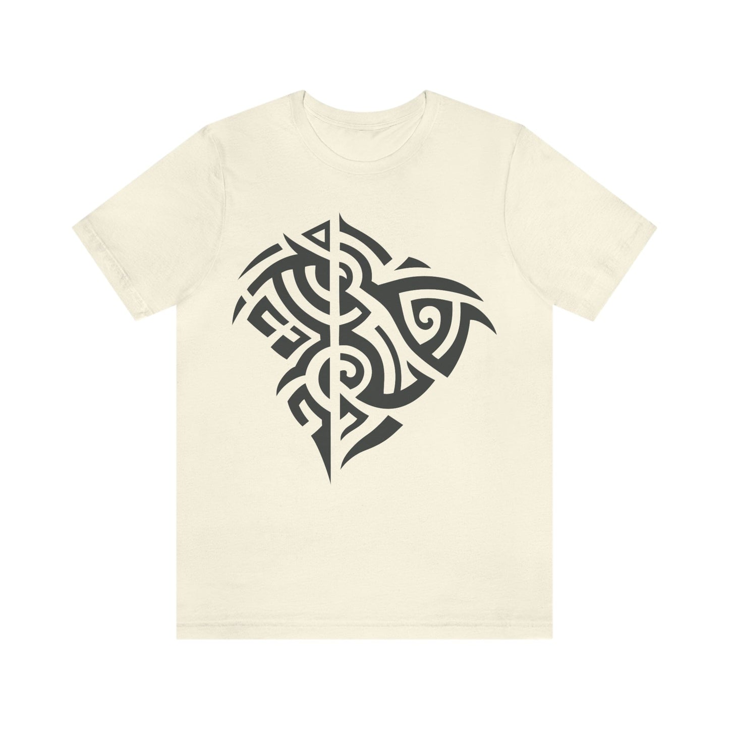 Unisex Gunmetal Tribal Manta T-shirt- Tattoo Inspired Clothing T-Shirt Printify Natural S 