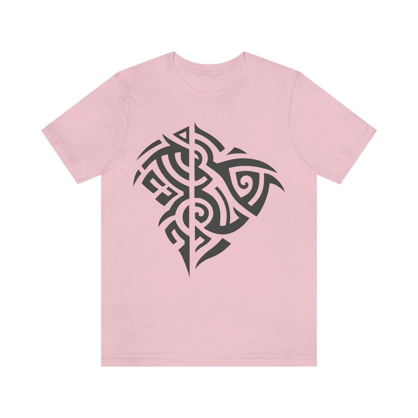 Unisex Gunmetal Tribal Manta T-shirt- Tattoo Inspired Clothing T-Shirt Printify Pink S 