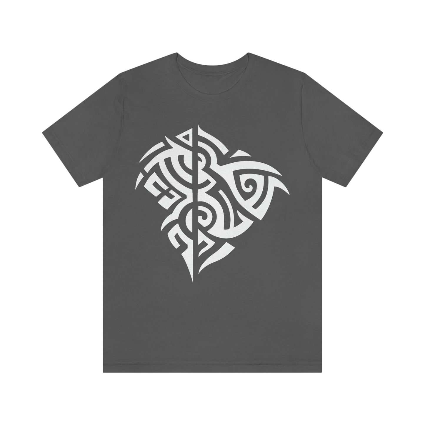 Unisex White Tribal Manta T-shirt- Tattoo Inspired Clothes T-Shirt Printify S Asphalt 