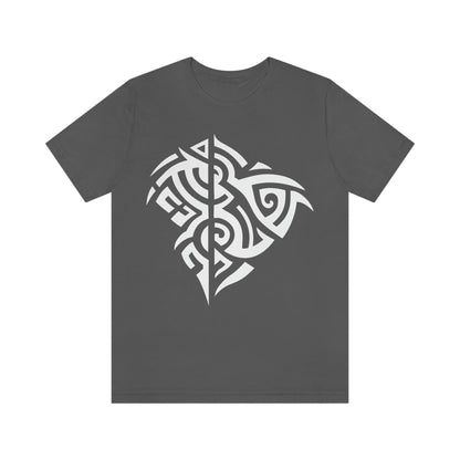 Unisex White Tribal Manta T-shirt- Tattoo Inspired Clothes T-Shirt Printify S Asphalt 