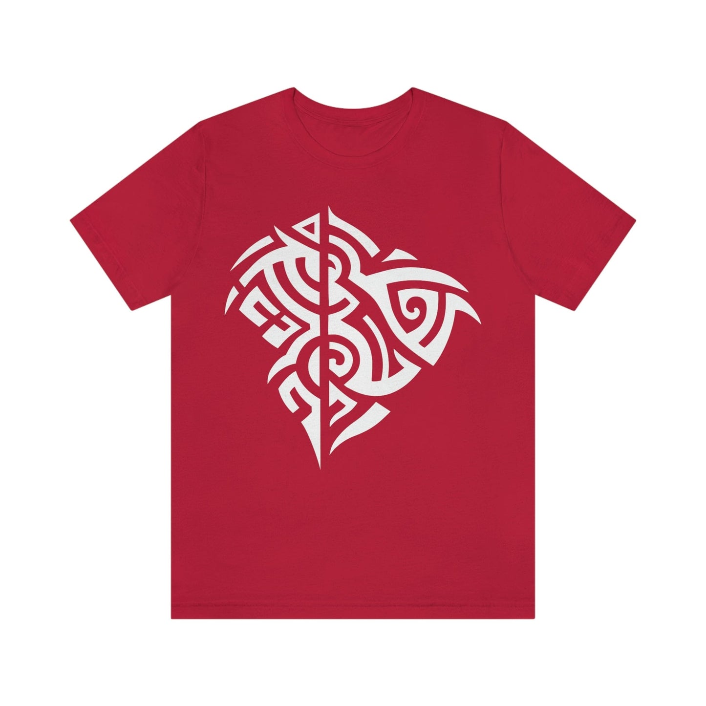 Unisex White Tribal Manta T-shirt- Tattoo Inspired Clothes T-Shirt Printify S Red 