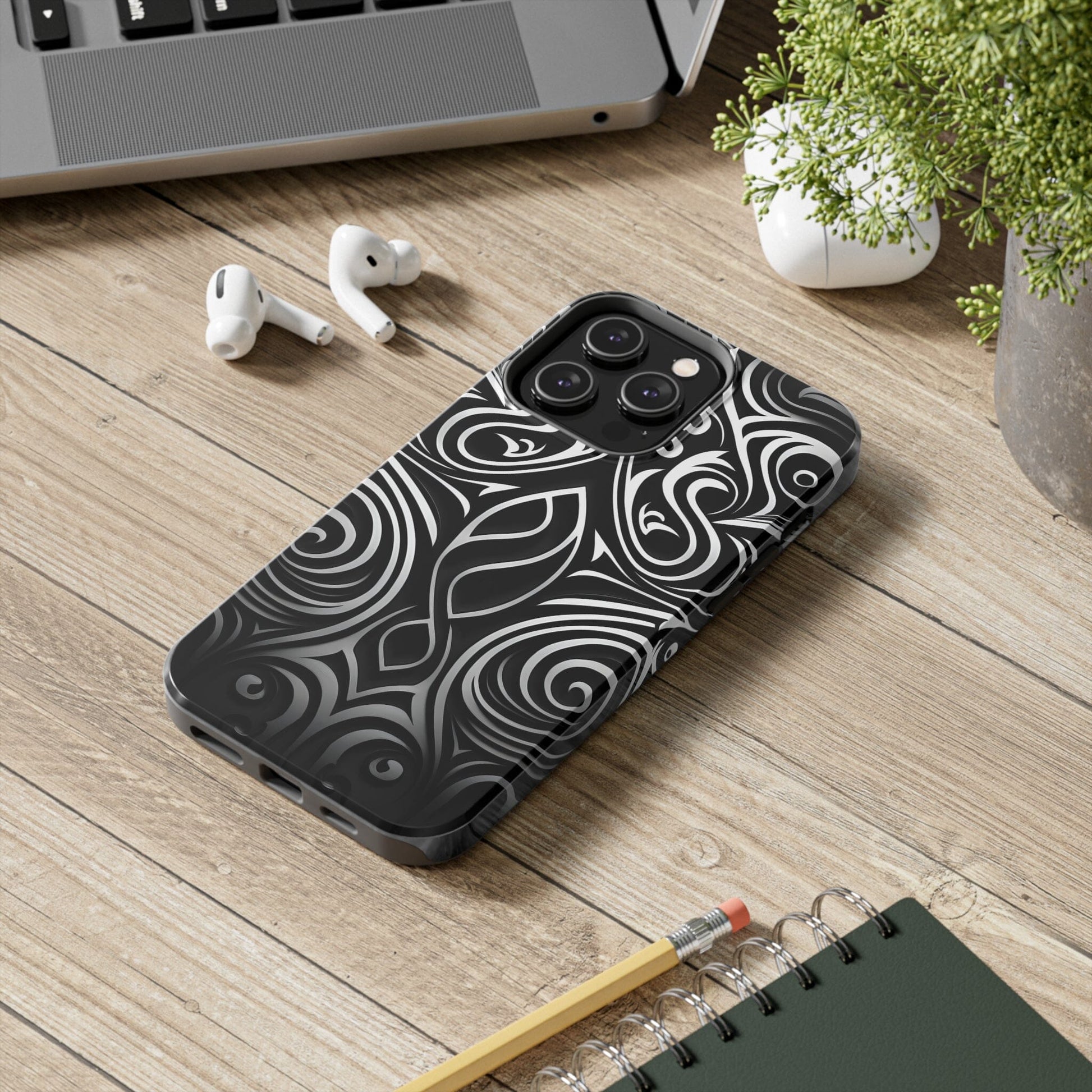 White and Black Lace Tribal Tattoo Phone Case for iPhone – InkedOut White and Black Lace Tribal Tattoo Phone Case for iPhone – InkedOut