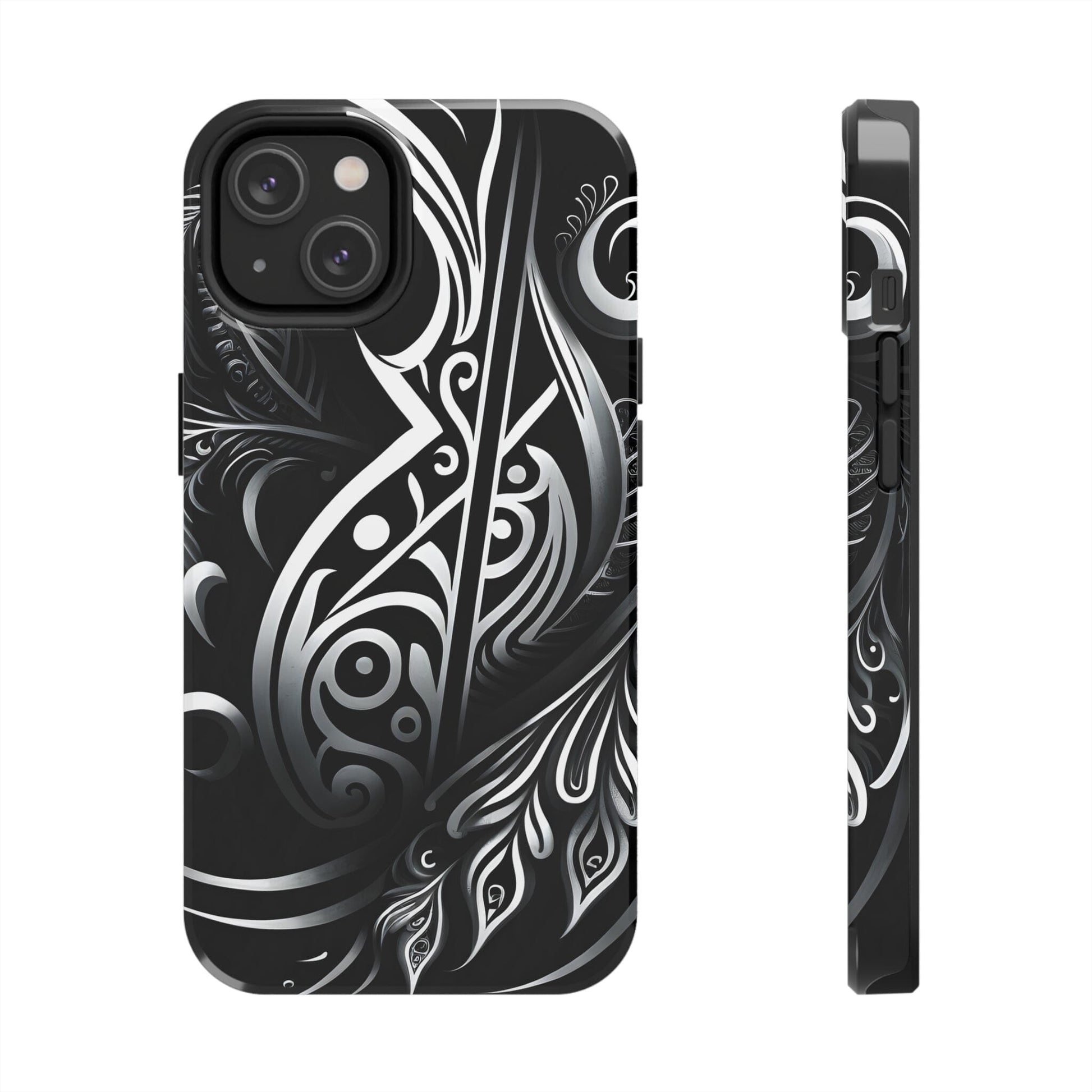 White and Black Tribal Tattoo Inspired Phone Case for iPhone – InkedOut White and Black Tribal Tattoo Inspired Phone Case for iPhone – InkedOut